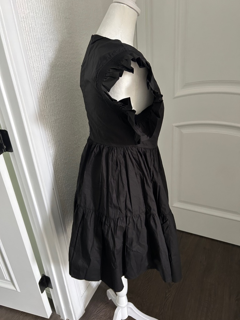 English Factory Black Ruffle Sleeve Mini Dress - Picture 2 of 9